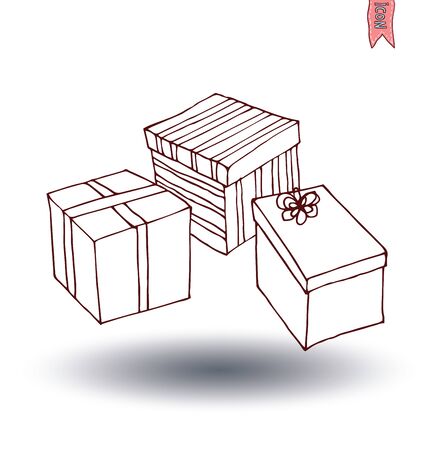 present icons. vector illustration.のイラスト素材