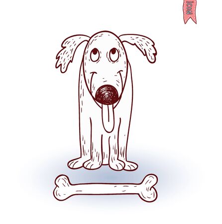 dog icon - vector illustration.のイラスト素材