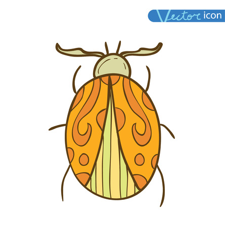 cartoon insect bug icon, vector illustration.のイラスト素材