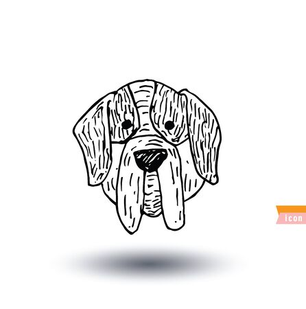 dog icon - vector illustration.のイラスト素材