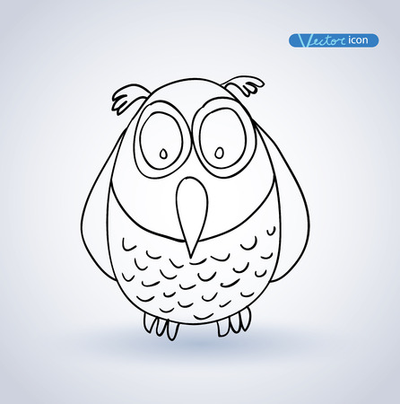 Bird hand drawn. vector illustration.のイラスト素材