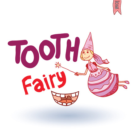 Tooth fairy, vector illustration.のイラスト素材