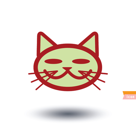 cat icon, vector illustrationのイラスト素材