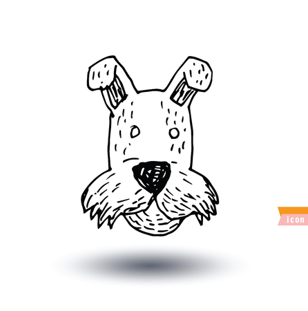 dog icon - vector illustration.のイラスト素材