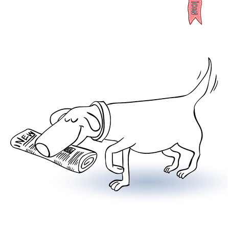 dog icon - vector illustration.のイラスト素材