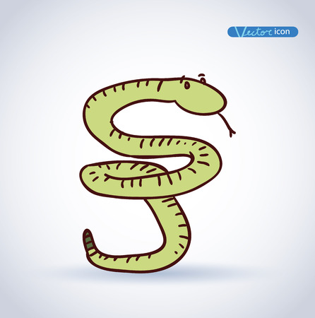snake icon. vector illustration.のイラスト素材