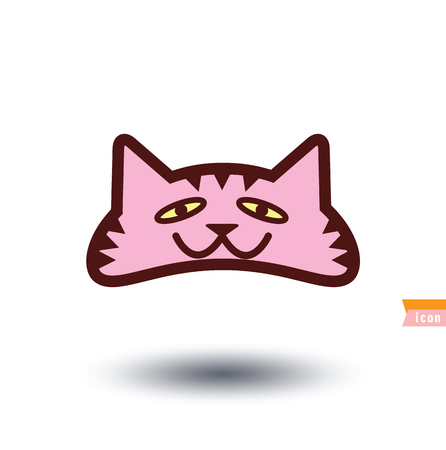 cat icon, vector illustrationのイラスト素材
