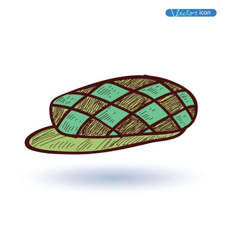 Hat, Hand Drawn, vector illustration.のイラスト素材