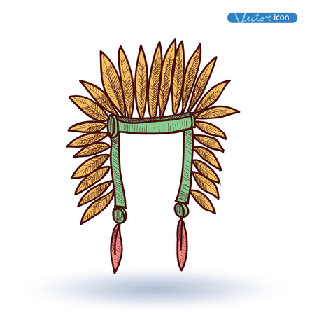 Hat, Hand Drawn, vector illustration.のイラスト素材