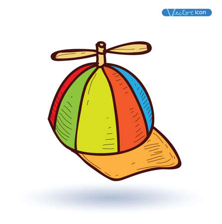Hat, Hand Drawn, vector illustration.のイラスト素材