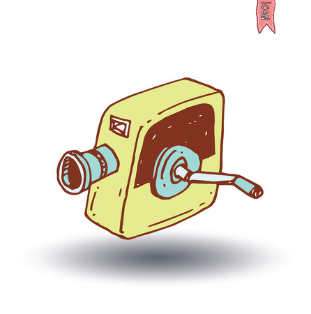 camcorder icon, vector illustrationのイラスト素材