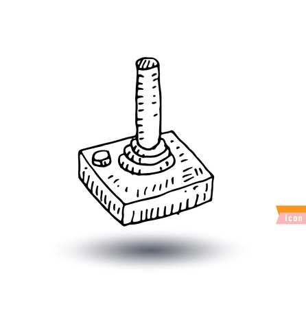 Video game controller icon isolated, vector illustration.のイラスト素材