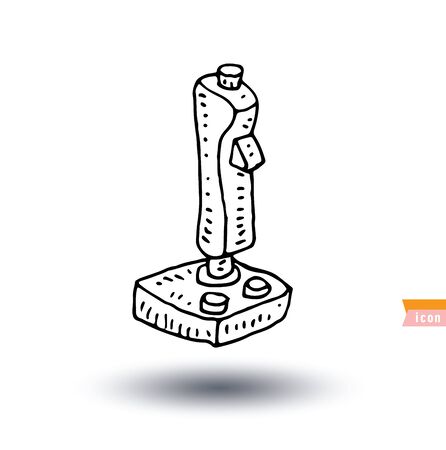 Video game controller icon isolated, vector illustration.のイラスト素材