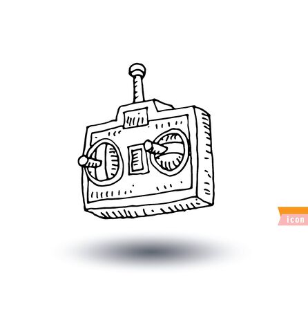 Remote control icon isolated, vector illustration.のイラスト素材