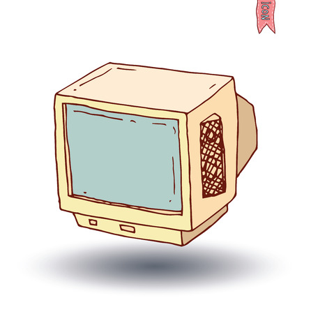 Television vintage   vector illustrationのイラスト素材