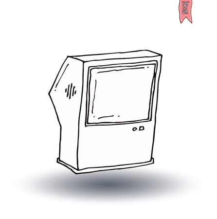 Television vintage   vector illustrationのイラスト素材