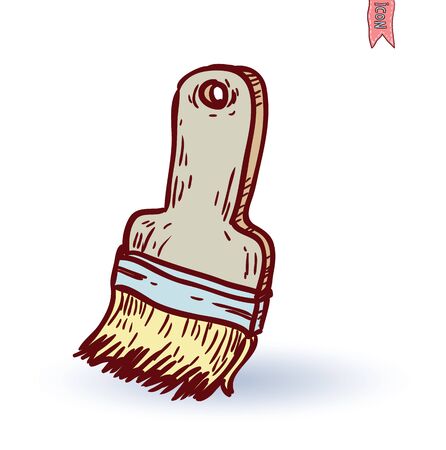 Paint brush icon, vector illustrationのイラスト素材