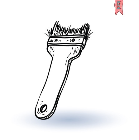 Paint brush icon, vector illustrationのイラスト素材