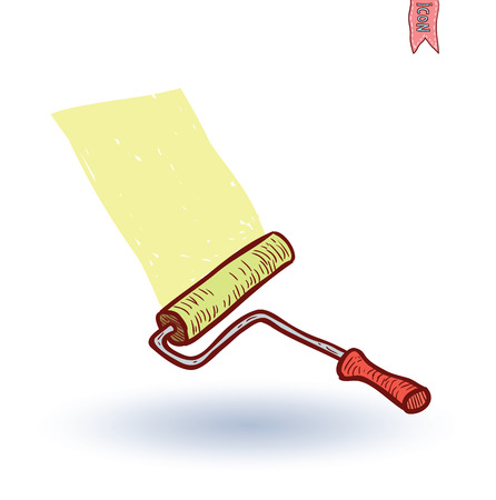 Paint roller icon, vector illustrationのイラスト素材
