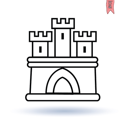 castle, vector illustrationのイラスト素材