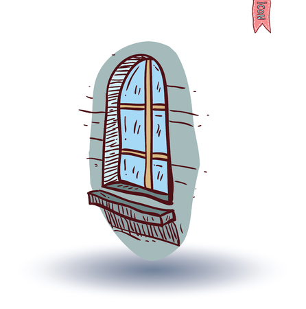 Window icon. Vector illustration.のイラスト素材