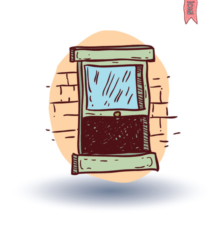 Window icon. Vector illustration.のイラスト素材