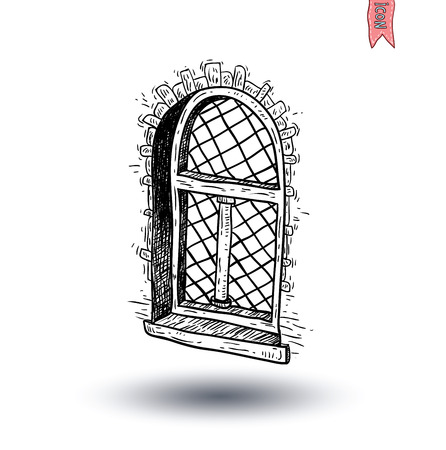 Window icon. Vector illustration.のイラスト素材