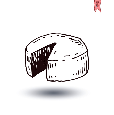 Cheese, Vector illustration.のイラスト素材