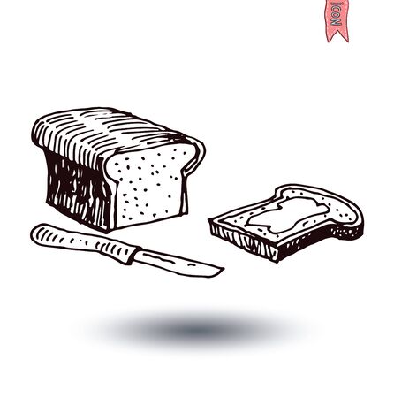 Bread, vector illustration.のイラスト素材