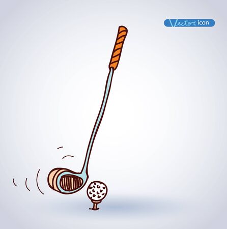 Golf Equipment icon, vector illustration.のイラスト素材