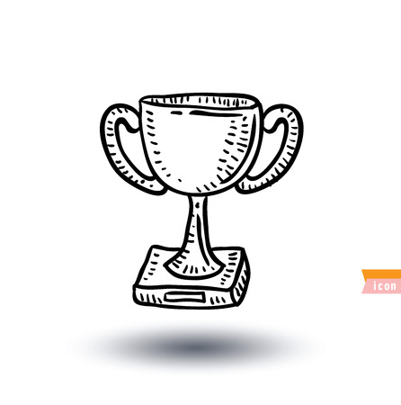 trophy, vector illustration.のイラスト素材
