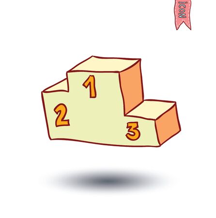 podium, vector illustration.のイラスト素材