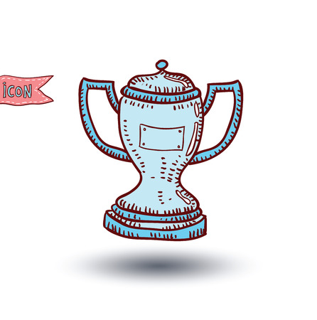 trophy, vector illustration.のイラスト素材