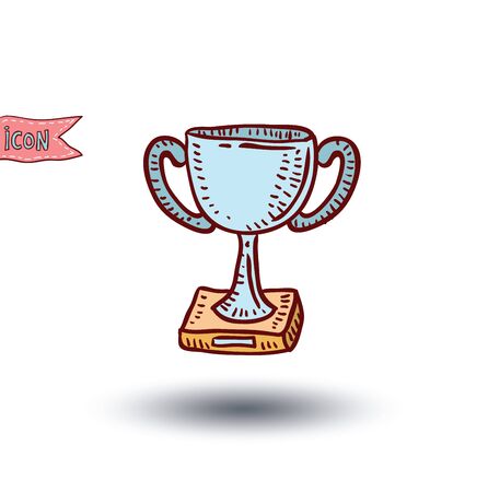 trophy, vector illustration.のイラスト素材