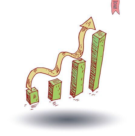 Businessman sucess, vector illustration.のイラスト素材