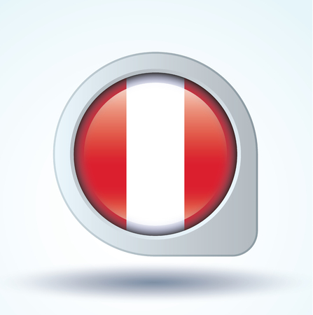 Flag of Peru, vector illustrationのイラスト素材