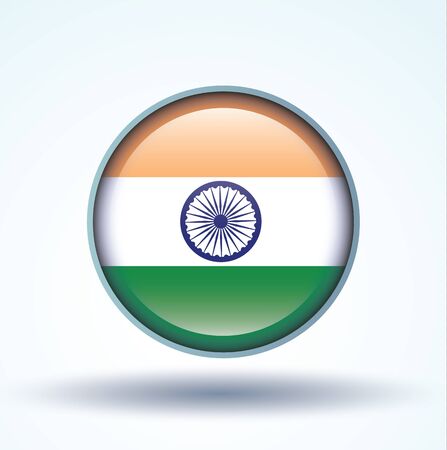 Flag of India, vector illustrationのイラスト素材