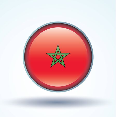Flag of Morocco, vector illustrationのイラスト素材