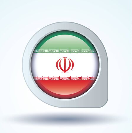 Flag of Iran, vector illustrationのイラスト素材