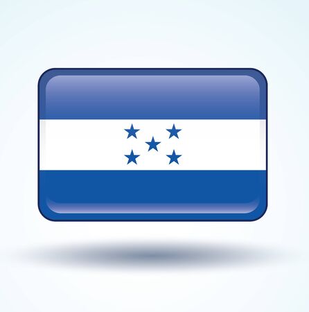 Flag of Honduras, vector illustrationのイラスト素材