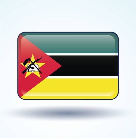 Flag of Mozambique, vector illustrationのイラスト素材