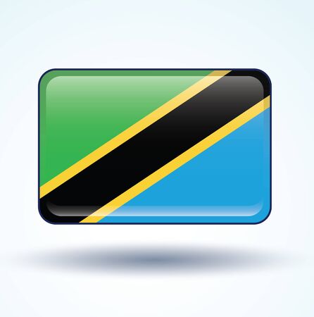 Flag of Tanzania, vector illustrationのイラスト素材
