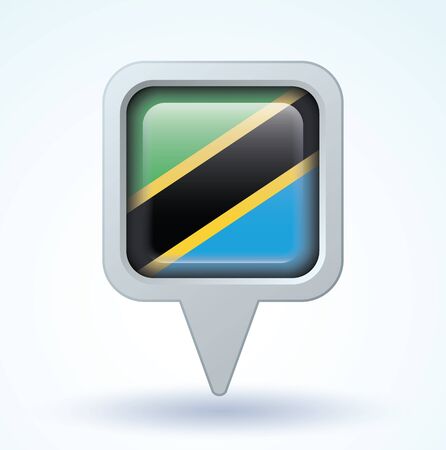 Flag of Tanzania, vector illustrationのイラスト素材