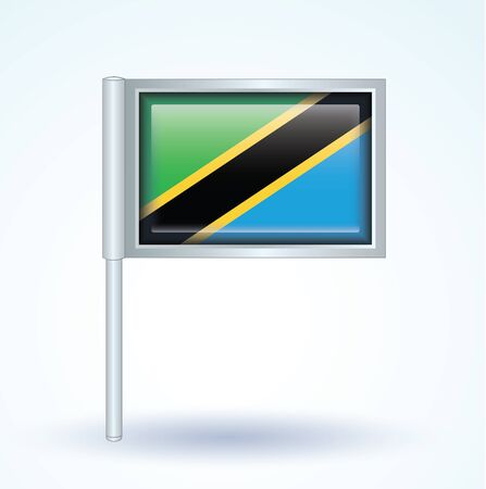 Flag of Tanzania, vector illustrationのイラスト素材