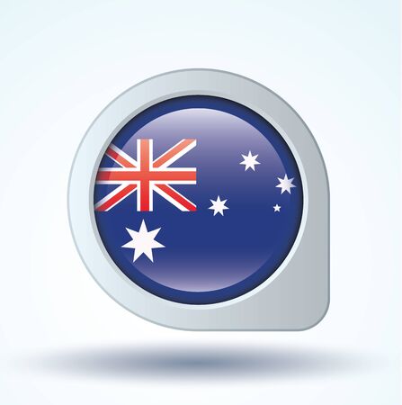 Flag of Australia, vector illustrationのイラスト素材