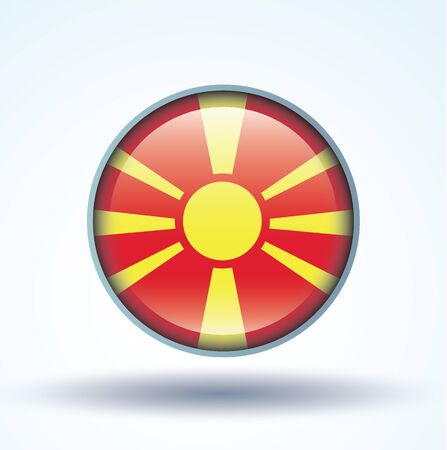 Flag of Macedonia, vector illustrationのイラスト素材