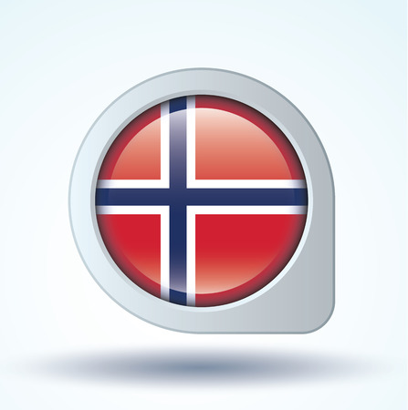 Flag of Norway, vector illustrationのイラスト素材