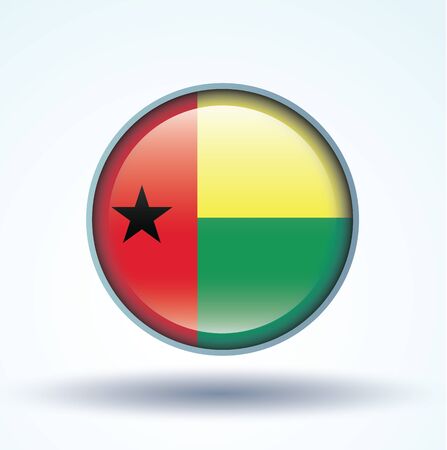 Flag of guinea bissau, vector illustrationのイラスト素材