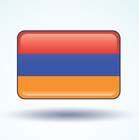 Flag of Armenia, vector illustrationのイラスト素材
