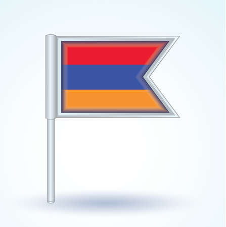 Flag of Armenia, vector illustrationのイラスト素材